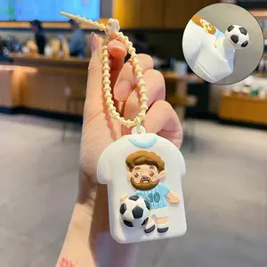Q Version 10 Number Jersey Shape Stress Relief Toy, Soft Silicone Material, Press and Bounce, Ideal Gift for Fans, Portable and Cute