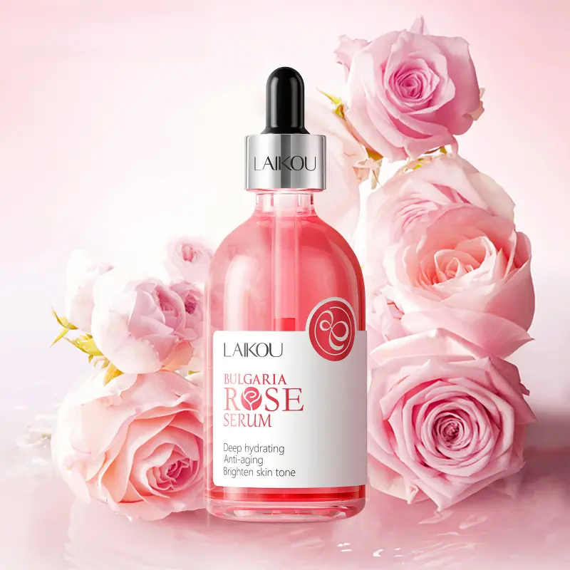100ml Big Bottle Rose Serum Laiko Rose Extract Essence Nourish Repair Dry Skin Facial Care