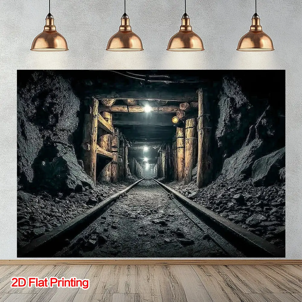 Tunnel Art Wall Hanging Tapestry - Synthetic Polyester Fabric, Hand Wash Only, Suitable for Home, Outdoors