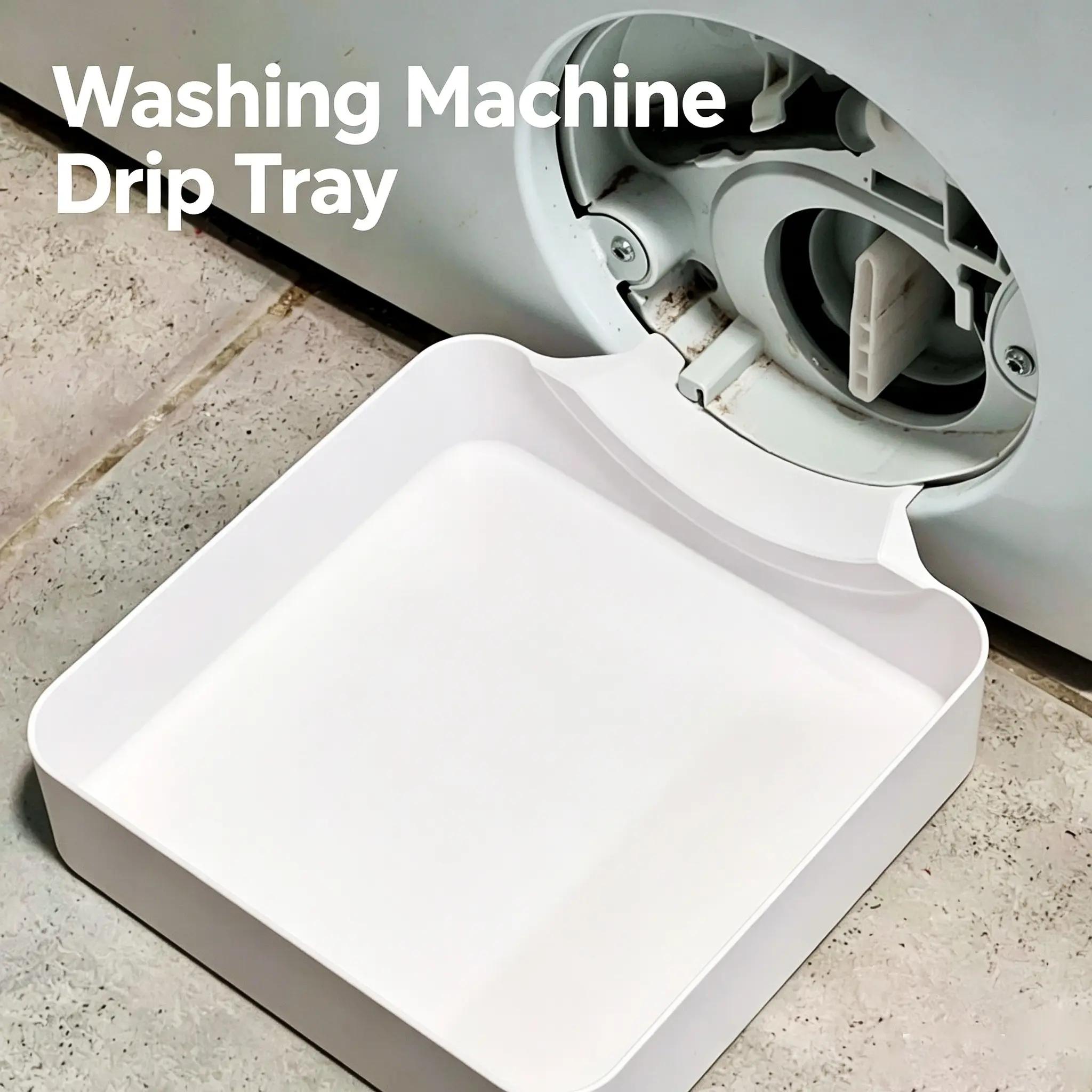 1pc/2pcs/3pcs Washing Machine Drain Tray, Prevents Water Overflow in Laundry Room, Effective Ground Protection, Essential Laundry Accessory, Various Laundry Needs, Home Goods, Household Items
