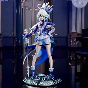 23cm Furina Figure Game Genshin Impact PVC Action Figure Anime Cute Girl Focal Focalors Collect Model Doll Toy Gift