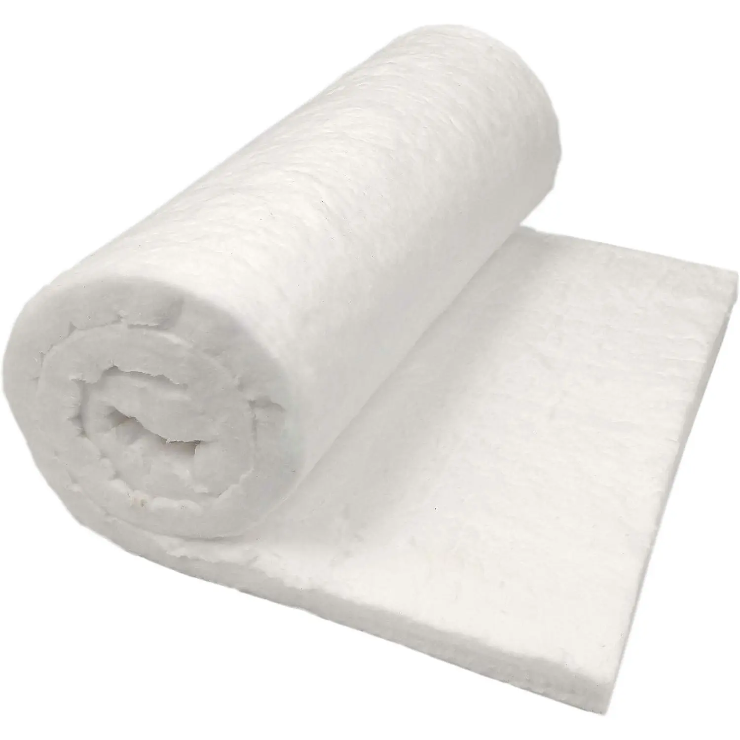 Fireproof Ceramic Fiber Insulation Blanket (Blanket Form, Fixed Size) - 2400F High Temperature Resistant, 1" Thick x 16" x 48", for Furnace, Fireplace