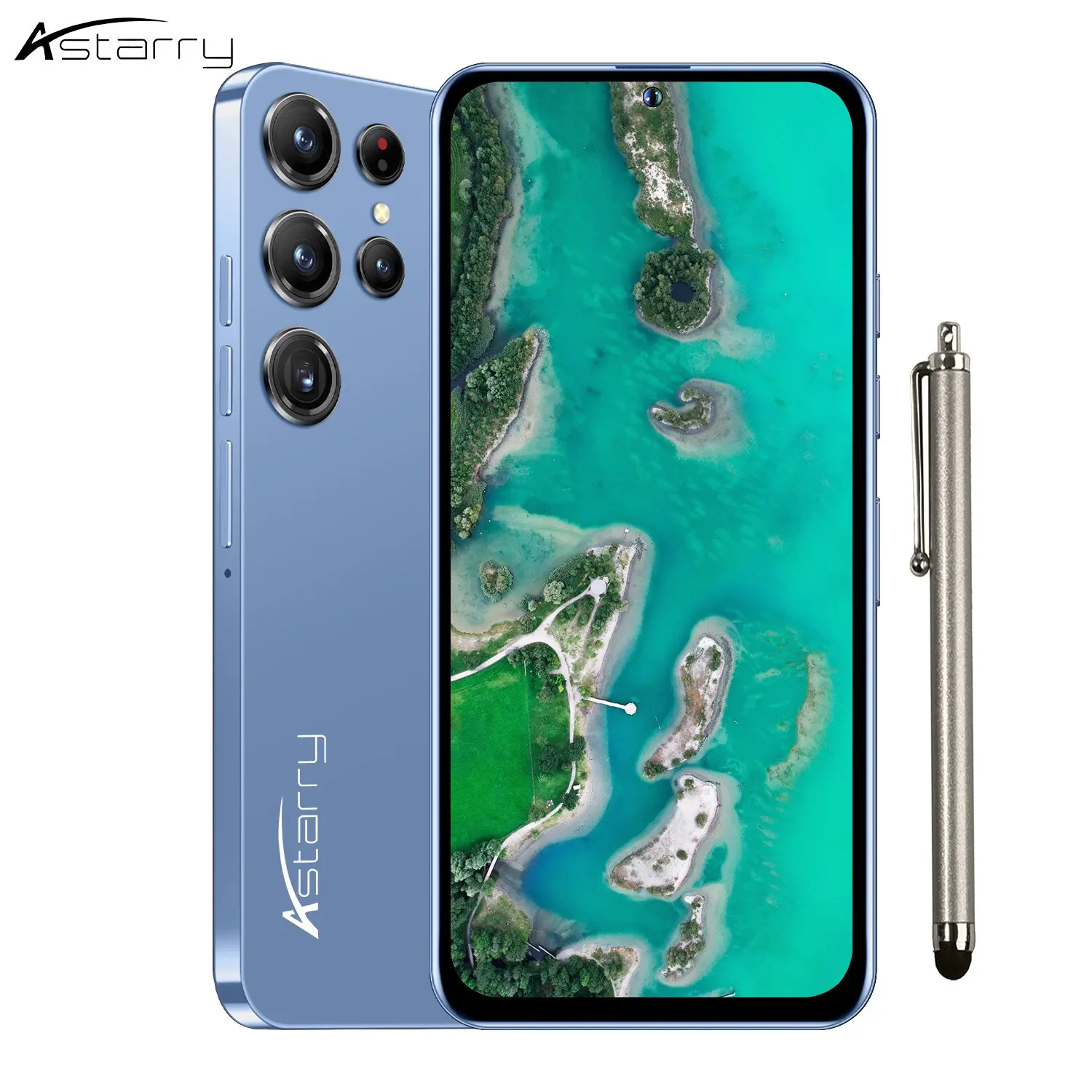 Astarry -6.56-inch touch screen 25 Ultra smart phone, supports dual-card dual standby 4G network, with external stylus, 3800mAh long-lasting battery, 5+13MP HD lens, optional 3GB+32GB/3GB+64GB ROM, Android mobile smart phone