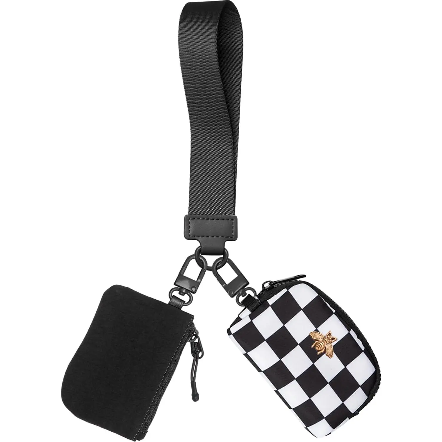 Mini Wristlet Wallets  Pouch,Around Wristlet Handbag Wallet for Women Zip Cards Holder,Wristlet Bracelet Purse