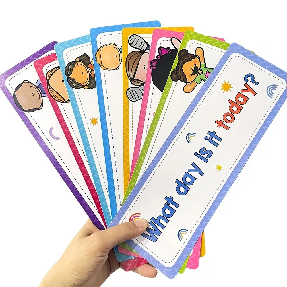 24Pcs Days of the Week & Months Early Learning Flashcards, Student Calendar Time Concept Educational Posters, Classroom Wall Decor, Teaching Supplies, School Supplies
