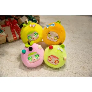 Vinyl Plush Dolls, Cute Macaron Fruit Coin Purses (Lemon/Avocado/Strawberry/Orange), Birthday Gifts