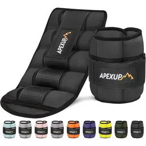 Adjustable Ankle Weights for Women and Men, Modularized Leg Weight Straps for Yoga, Walking, Running, Aerobics, Gym, Physical Therapy