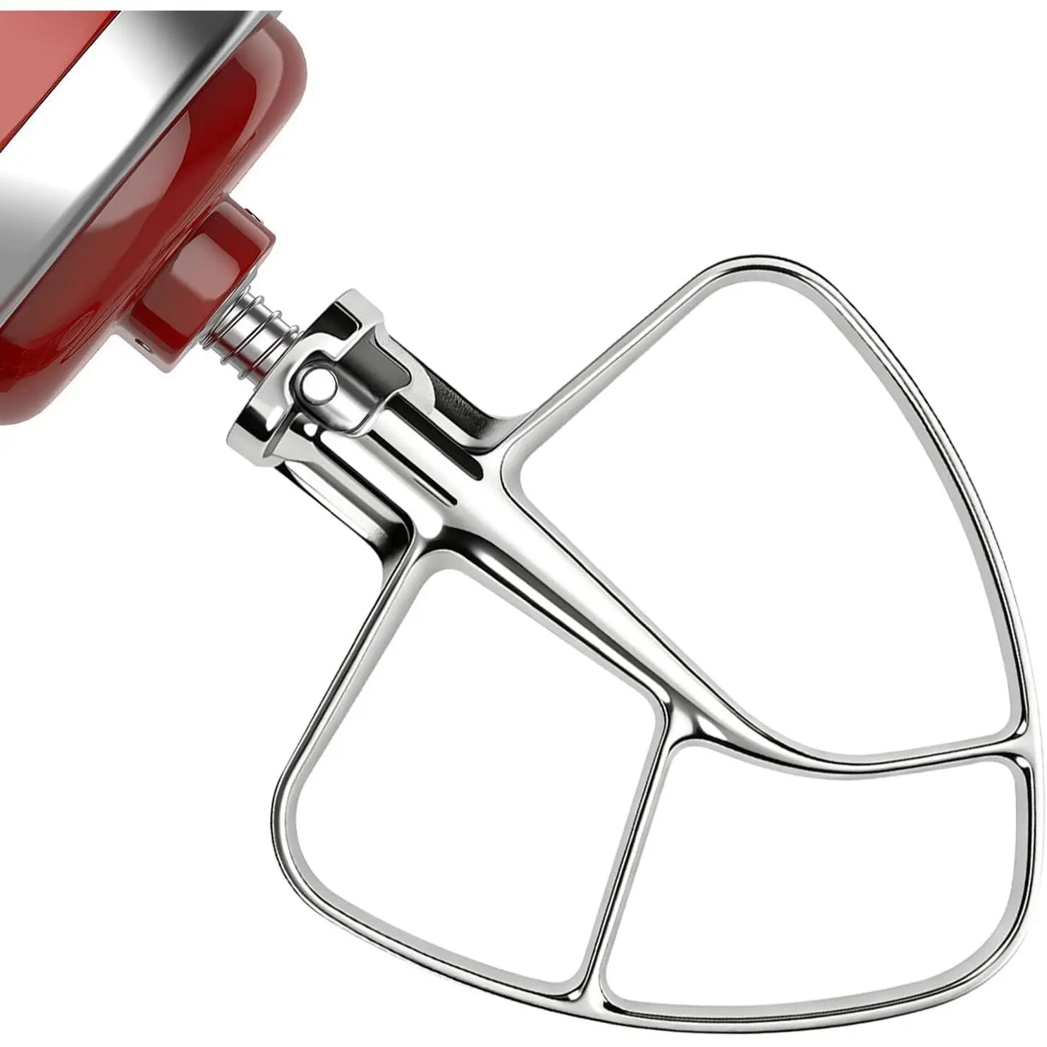 K45B Stainless Steel Flat Beater Replacement for KitchenAid Paddle Attachment, Fits 4.5-5QT Tilt-Head Mixers, Dishwasher Safe, Great for Cake Batter, Cookie Dough & Mashed Potatoes