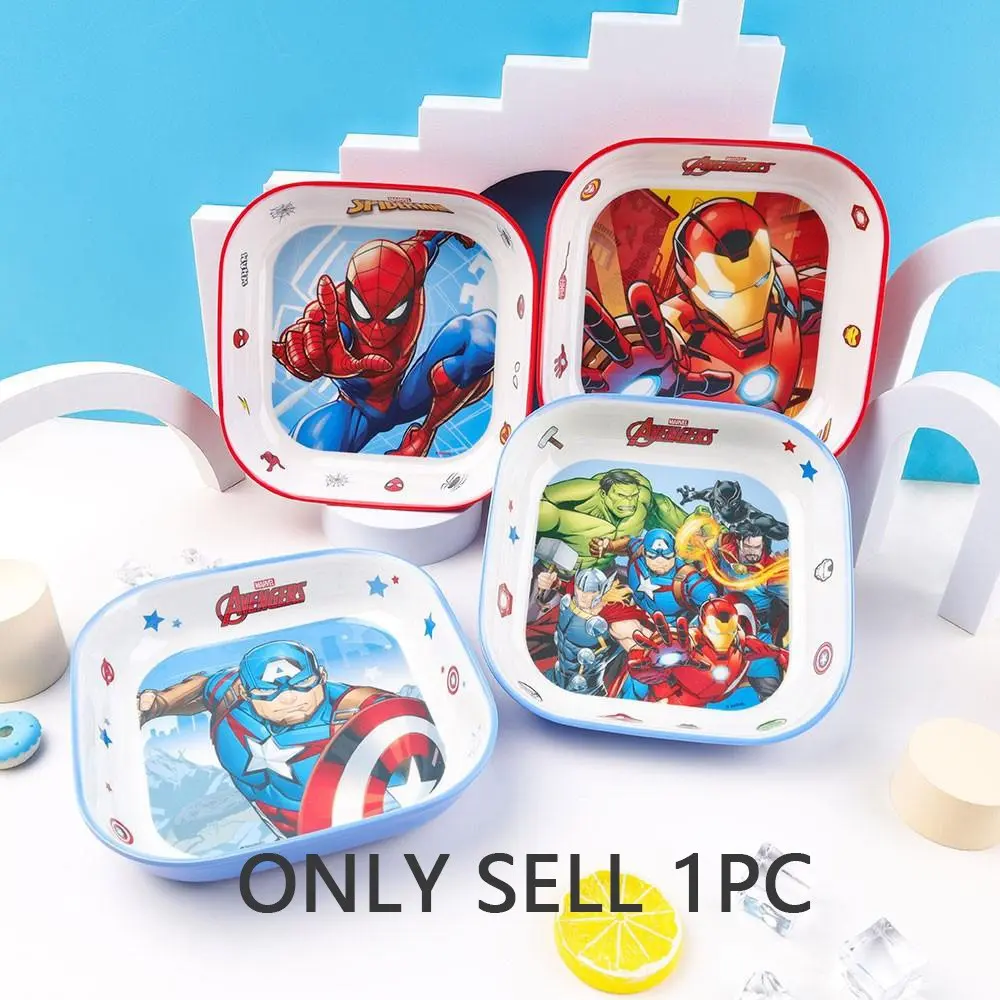 Marvel Officially Licensed Avengers Series Plate, Spider-Man Iron Man Captain America Design, Novelty Tableware & Decorative Gift
