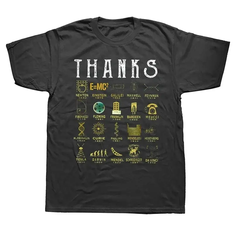 Unisex Funny Science Teacher Graphic T‑Shirt, 100% Pure Cotton O‑Neck Short Sleeve Tee, Chemistry Math Physics Biology Astronomy Galaxy Print, Casual School Streetwear Tops