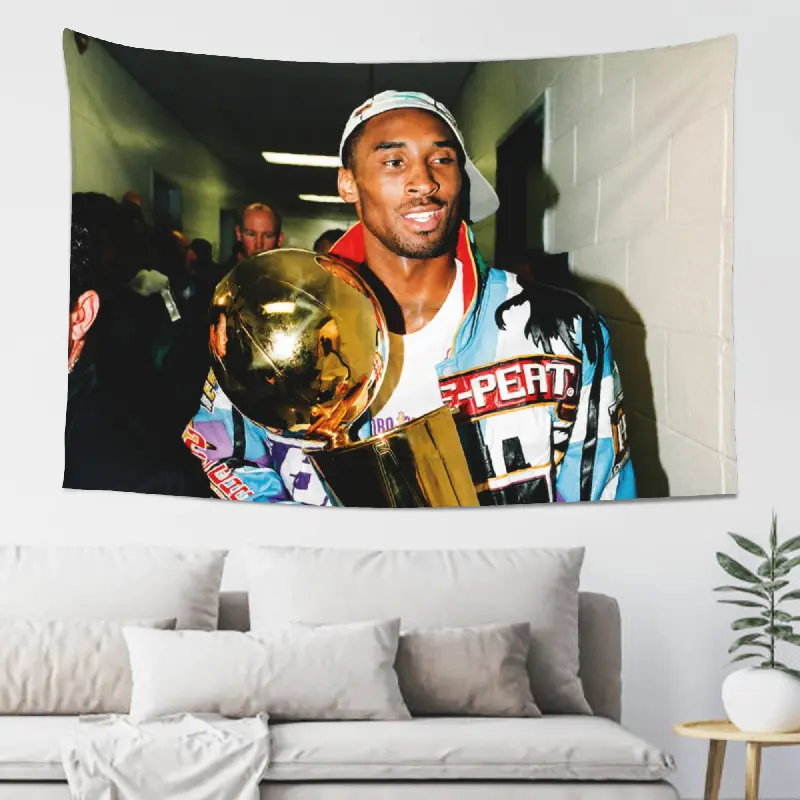 Basketball Sports Tapestry - Dynamic Decorative Photo Artwork, 60in x 40in Lightweight Peach Skin Fabric Single-Sided Bedroom Decor for Man Cave, Inspirational Home Gift
