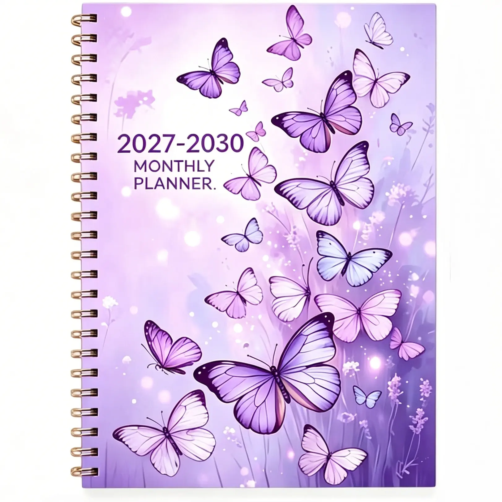 4 Year Monthly Planner 2027-2030, Cute Butterfly Design, Long Term Goal Tracking, Organize Your Life Effectively, Calendar Planner, Schedule Planner