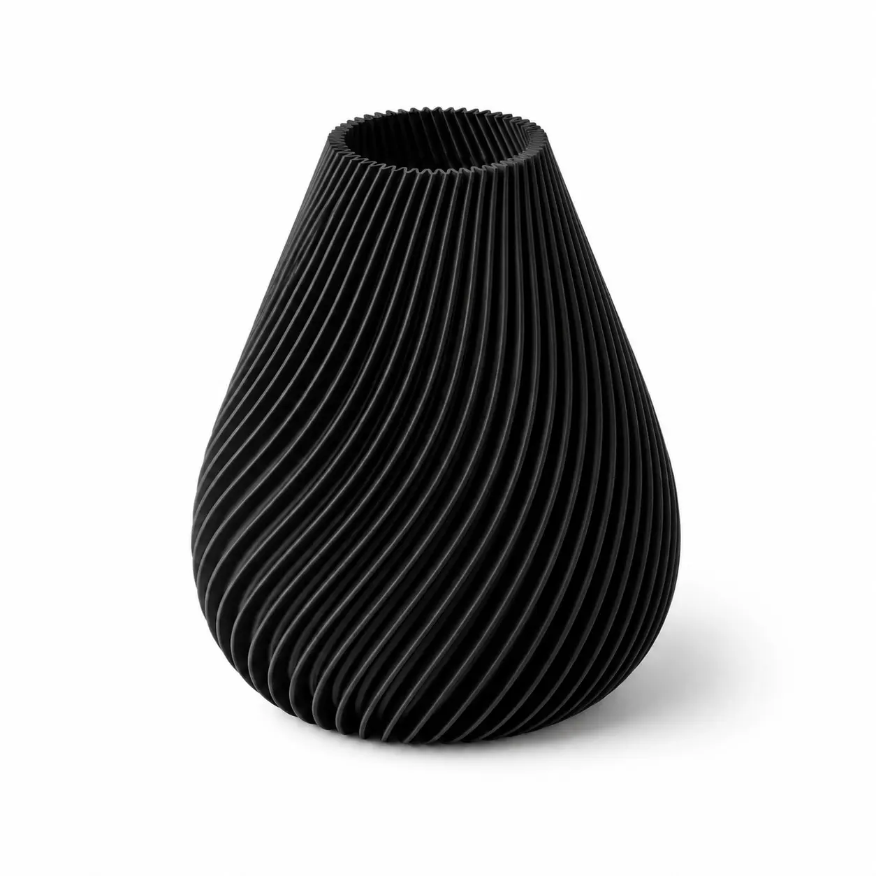 3D Printed Spiral Teardrop Vase, Decorative Vase, Modern Minimalist Art Desktop Flower Arranger, Perfect for Dried Flowers, Living Room, Bedroom, Office Decor