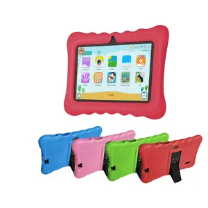 7-Inch Android Tablet for Kids, Portable Dual Camera, WiFi, 4g+64GB, Educational Entertainment Device, Blue, Toddler Tablets, Learning Tablet
