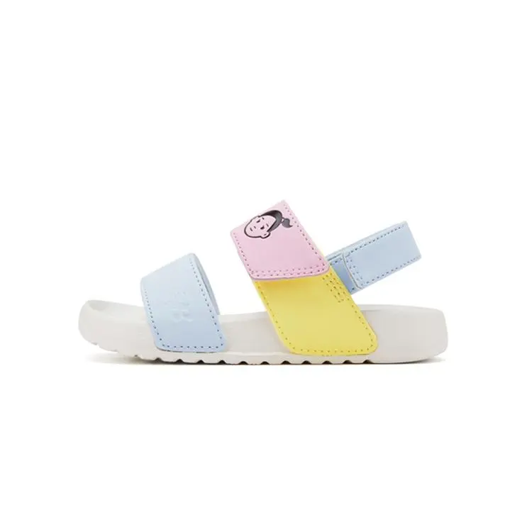 New Balance NB Nclay Collaboration Velcro Open-Toe Flat Sports Sandals Low-Top First Walking Shoes Light Blue ITNCLAYM