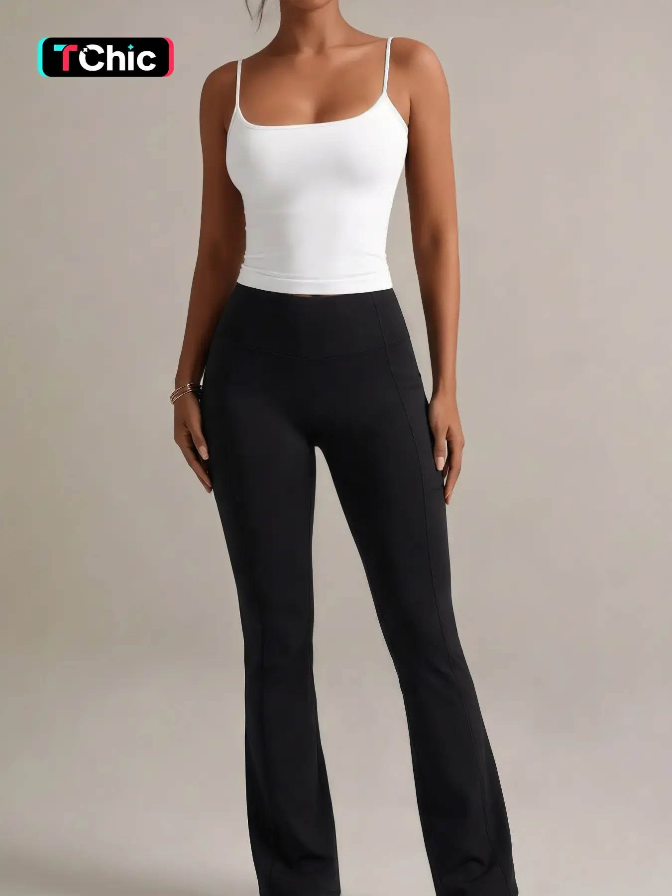 Yoga Pants Tight Leggings, High Waist Slim Fit Sportswear, Plain Unlined, All Season Wear, Comfortable and Versatile