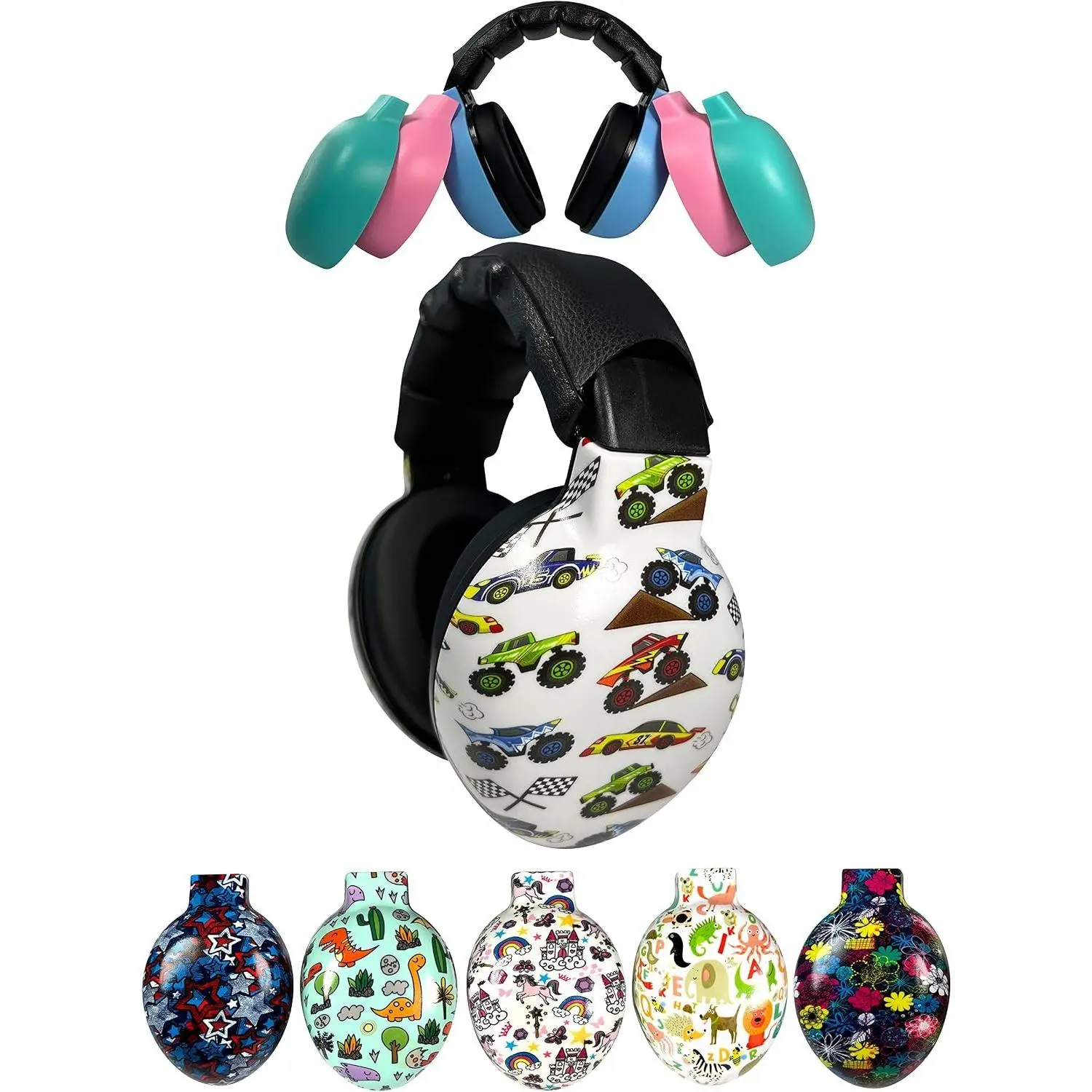 Baby & Toddler Earmuffs - ANSI-Certified Noise Protection, Audiologist-Recommended, Interchangeable Shells, Fits 0-4 Years Old
