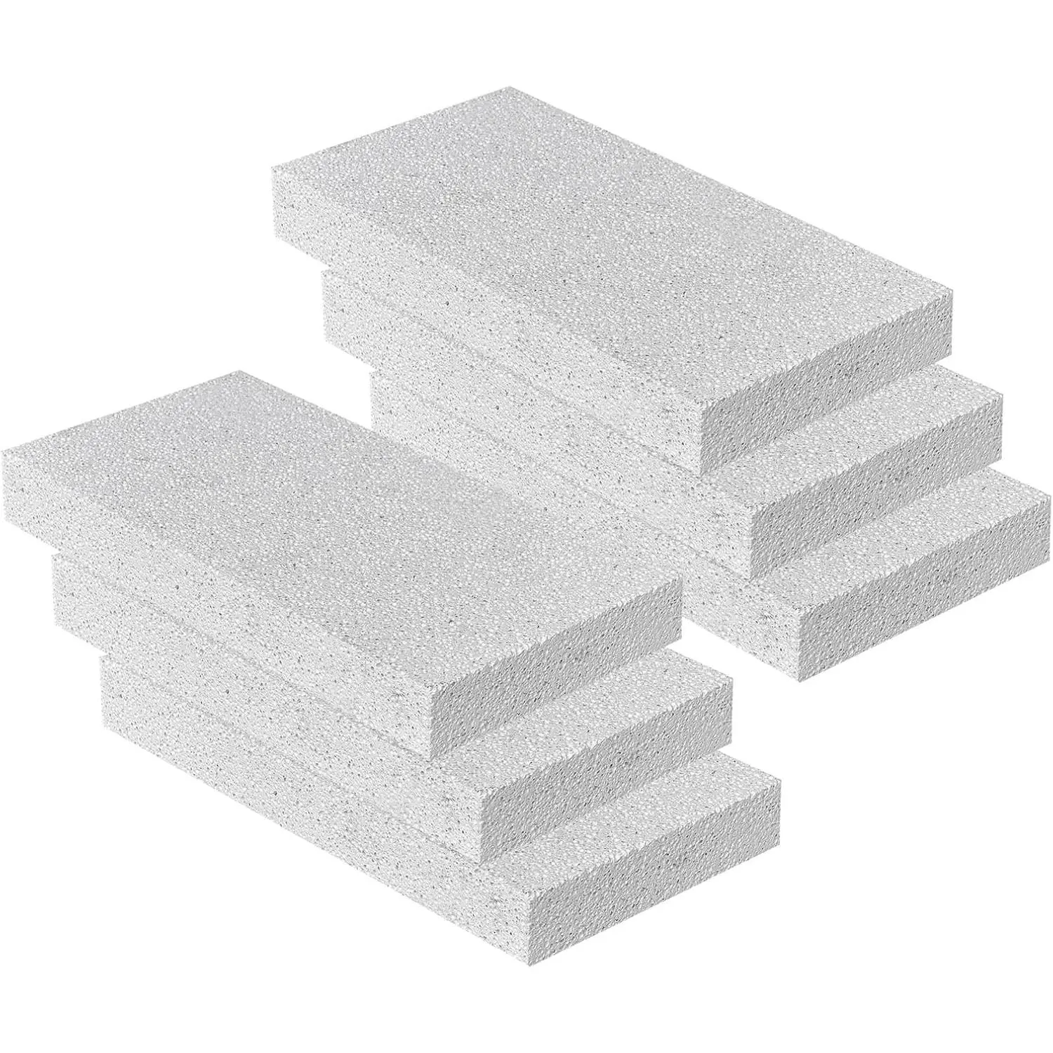 Fire Bricks, WoodStove Firebricks, 2400F Light Weight High Temperature Insulated Brick Replacement for Wood Stoves,Fireplaces, Kiln and Forging Ovens, Size 9" X 4-1/2" X 1-1/4", 6 Pieces, White Color