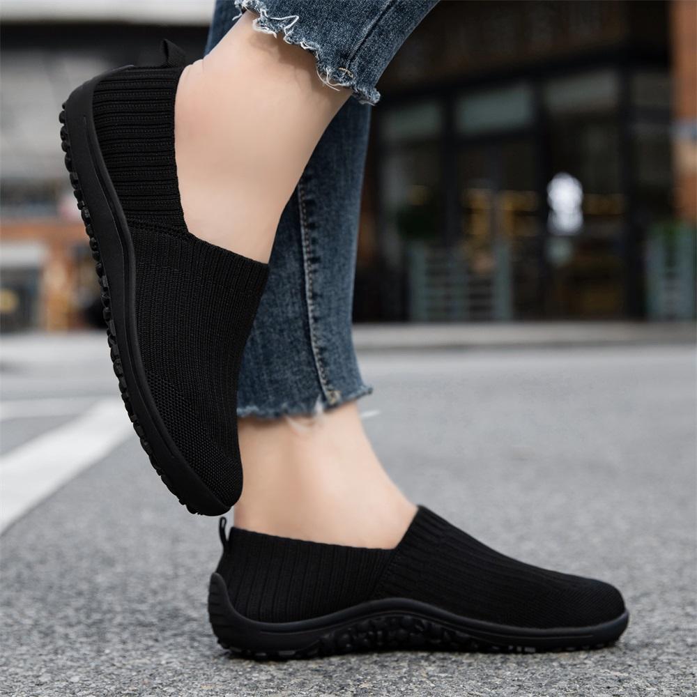 Women's Slip-On Barefoot Flats Casual Fashion Comfortable Shoes Lightweight Breathable Knitted Material Zero Drop Anti-slip Sole Minimalist Walking SpringStatements Women's Slip-On Barefoot Flats Casual Fashion Comfortable Shoes Lightweight Breathable Knitted Material Zero Drop Anti-slip Sole Minimalist Walking SpringStatements
