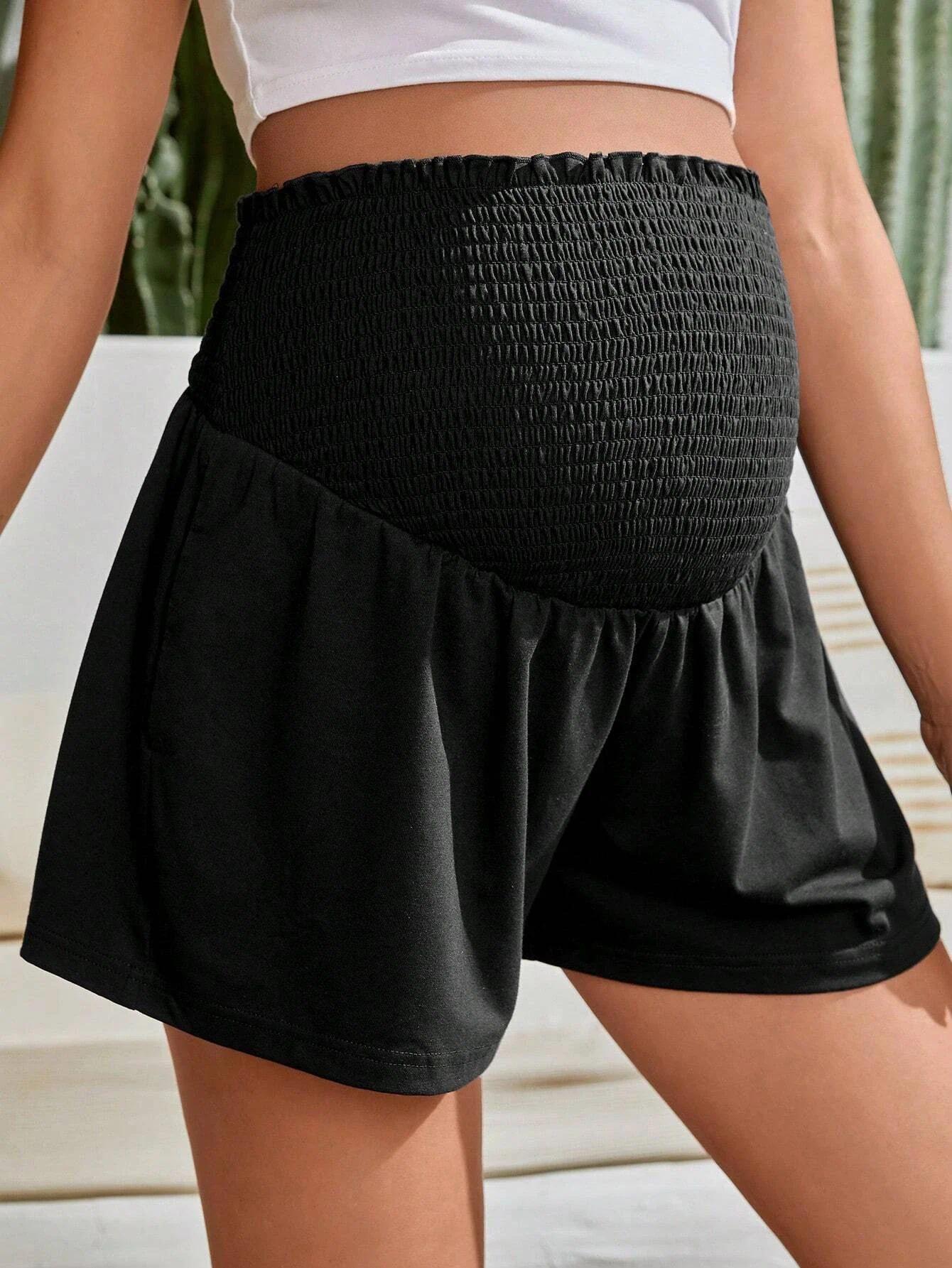 Pack of 2, Maternity Yoga Pants, Summer Off-White Casual Sports Maternity Trousers