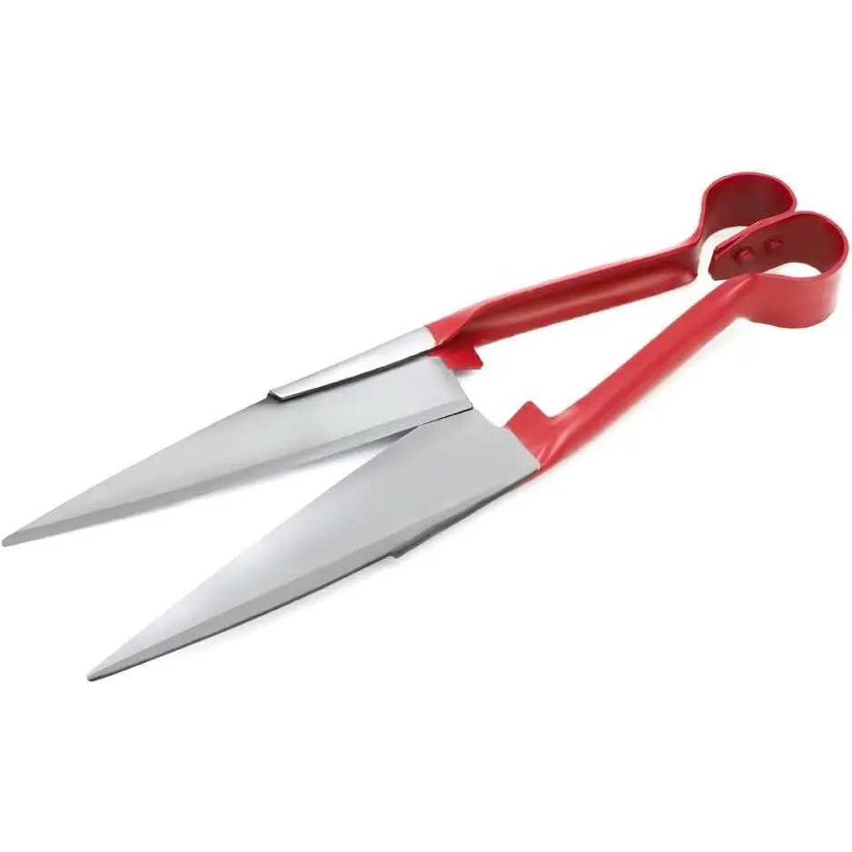 Sheep Shear Grass Shear Alpaca Shears R Shaped Design For Large Thick-Haired Animal Grooming (Red)