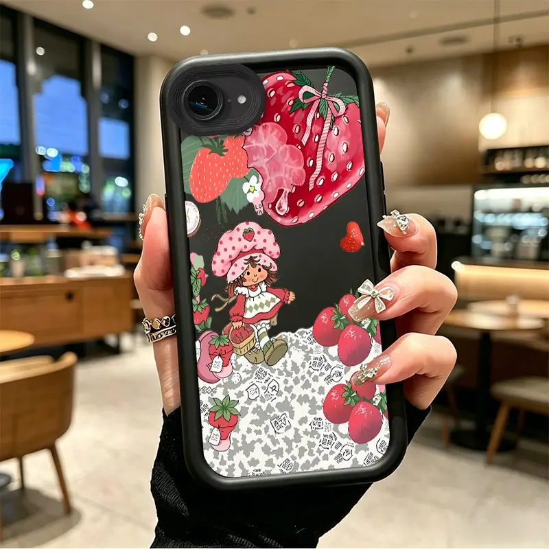 Phone case for iphone 16E 17E Gift Enhanced Peotection Shockproof Strawberry Shortcake's Sweet Berry Cute Case soft silicone Celestial Eye Layered Phone Case boboiptyjt68840