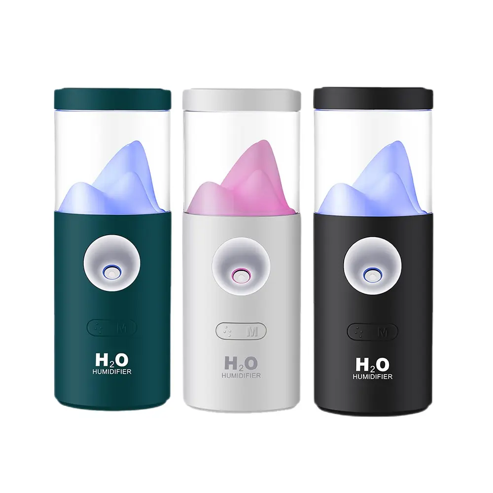 Ultrasonic Cool Mist Maker Portable Fogger Air Humidifier Rechargeable USB Ultrasonic Humidifier with LED Light