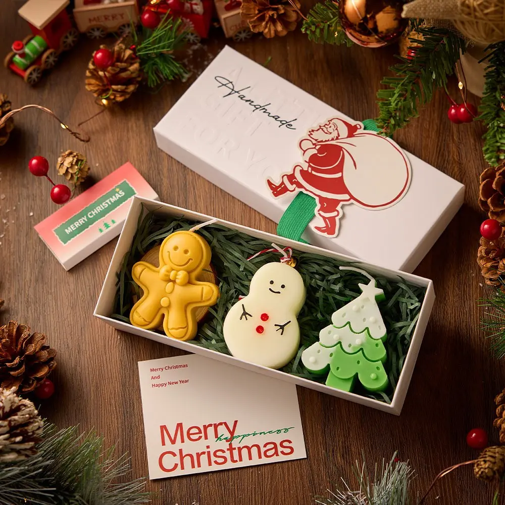Creative Handmade Scented Candle Gift Box, Christmas Series Shapes, Cute Designs for Valentine's Day, Mother's Day, Halloween