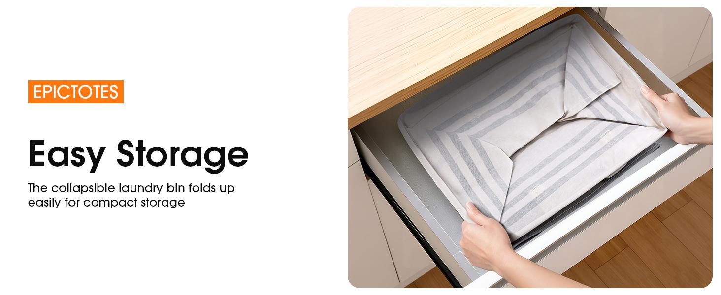 2 Pack Large Laundry Baskets, Laundry Hampers, Freestanding Waterproof Collapsible Clothes Bag with Extended & Reinforced Handles - Clothes Basket for Dorm, Bathroom, Home (Light Grey/75L)