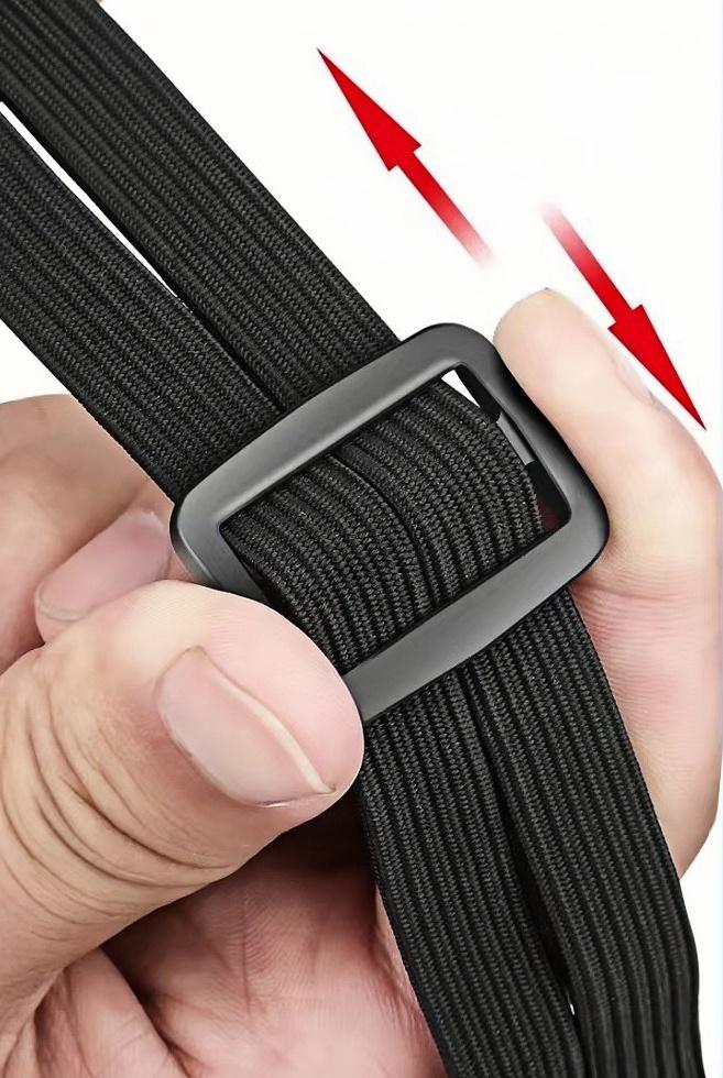 Adjustable Motorcycle Helmet Strap | Elastic Fixing Rope for Securing Helmet to Back Seat (60cm/90cm) - Anti-Loss Design