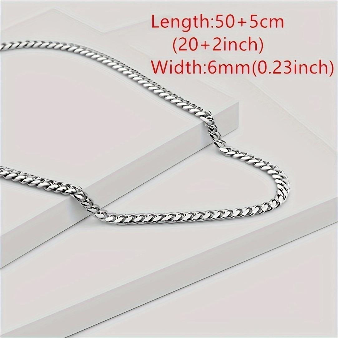 To My Son's Cuban Link Chain Necklace with Gift Card & Gift Box, 1 Count Rapper Hiphop Rock Style Torque, Perfect Valentine's Day Graduation Gift for Men, Sentimental Necklaces, Stainless Steel Choker