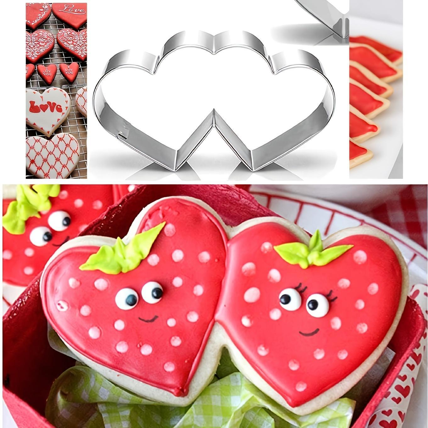 1/2/4pcs Stainless Steel Cookie Cutter Set - Cupid and Heart-Shaped Candy Molds, Cookie Cutters, Chocolate Cutters, Cake Decorating Molds, Baking Tools, Kitchen Gadgets, Christmas and Valentine's Day Cookie Mold Accessories, Essential Kitchenware