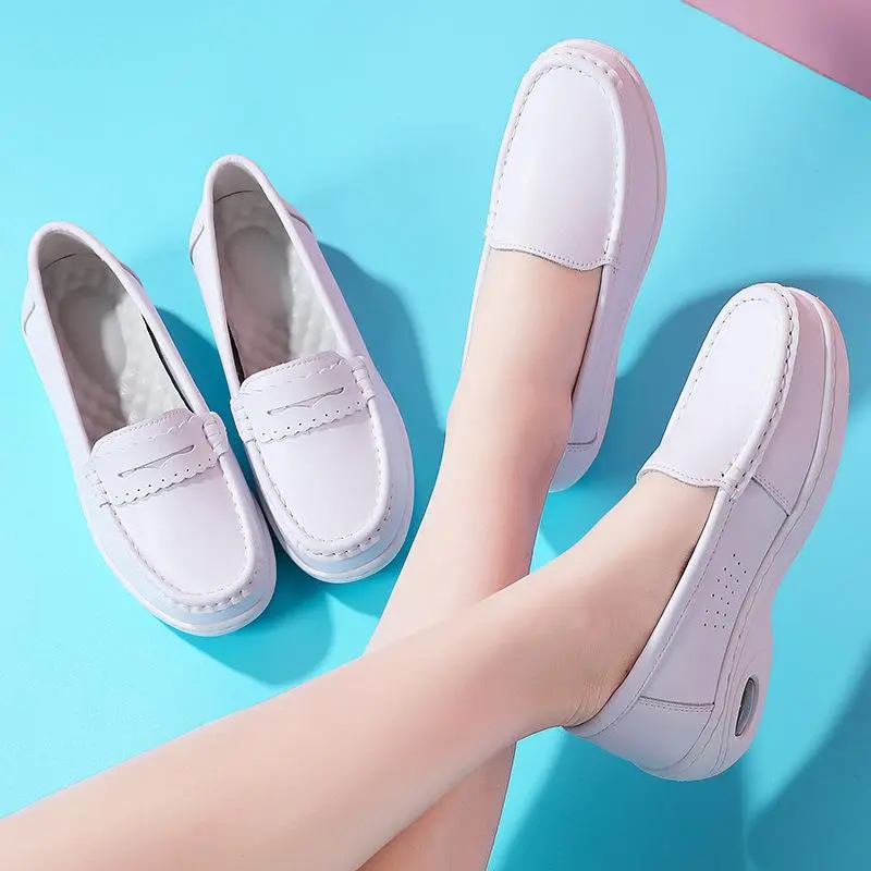 Nurse shoes Air cushion Soft sole Breathable hospital White work shoes