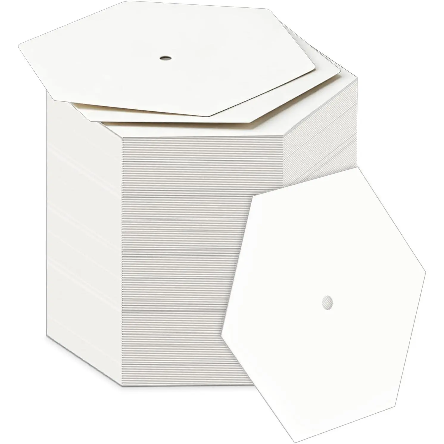 130 count 2" White Hexagon Piecing Paper Templates, Quilting Templates Accessories for DIY Patchwork Crafts and Sewing Supplies