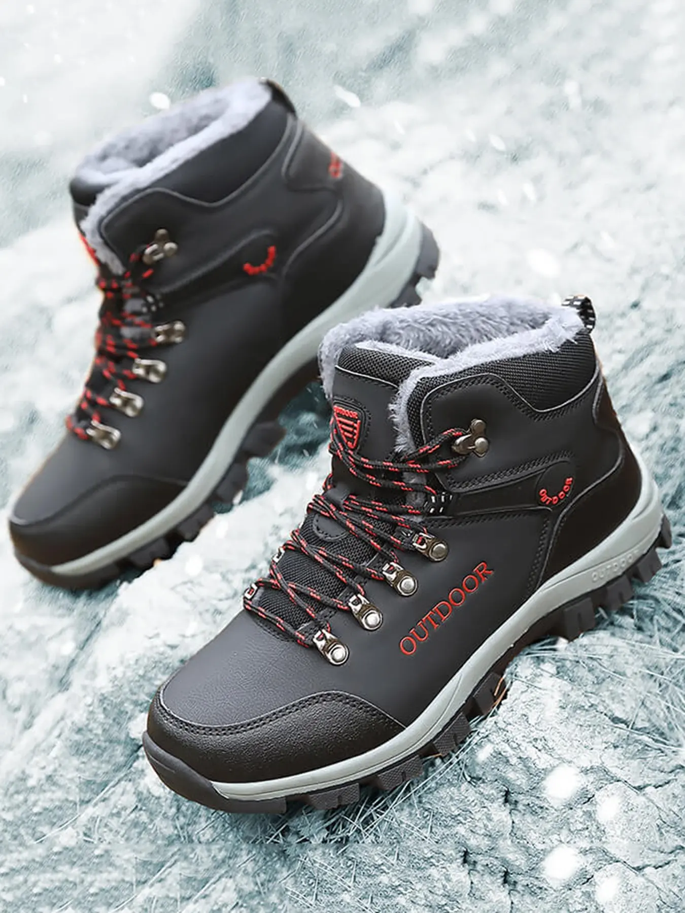 Unisex Warm Cotton Shoes for Winter, Lightweight Comfortable Snow Boots, Casual Sporty Boots, Anti-Slip Waterproof Fashion Boots, Ideal for Outdoor Activities