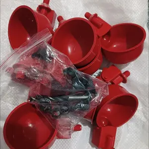 Pack of 10 Automatic Feeders, Dispensers, Waterers and Bowls Feeding Set for Chickens Ducks Small Animals, No Battery Needed, Durable Plastics, Indoor Outdoor Use