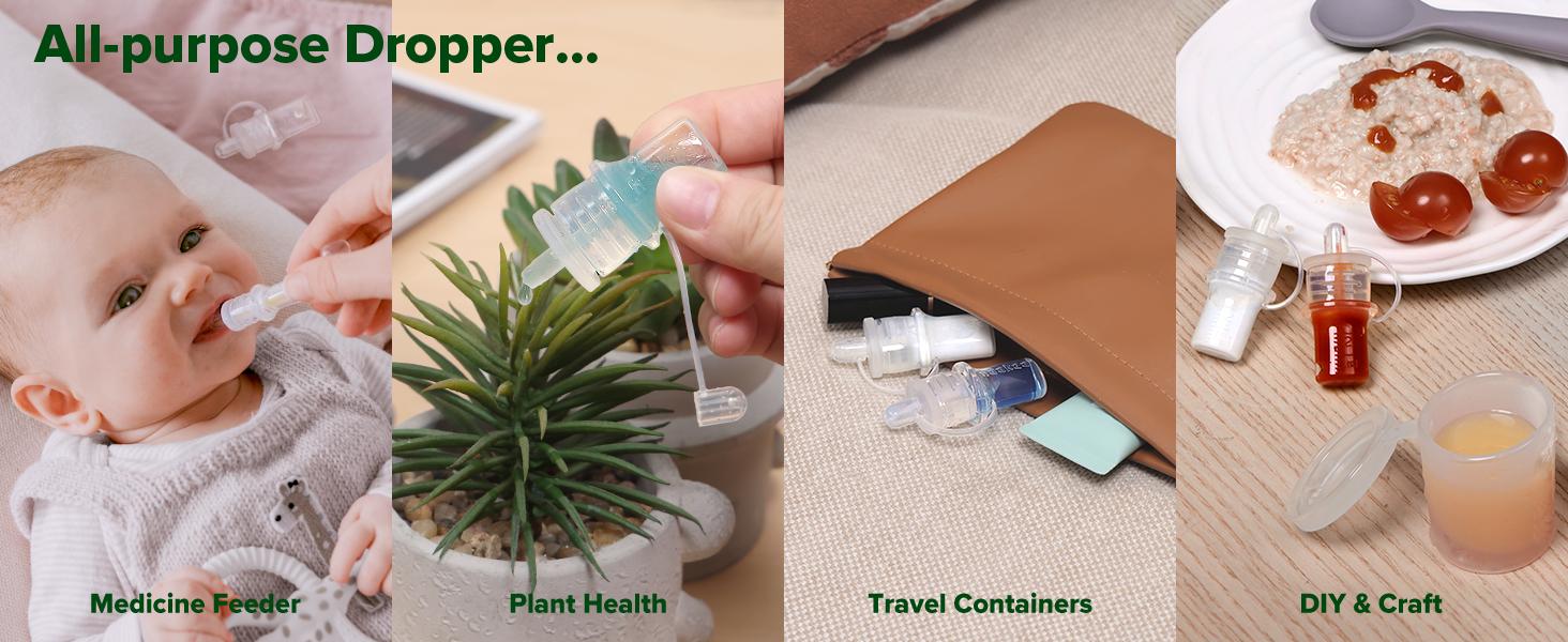 Colostrum Collector Kit 2ml/6pcs & Lidded Feeding Cup 25ml - Collect, Store & Feed Colostrum Ready-to-Use Pack, Reusable Colostrum Syringes Set for Liquid Gold