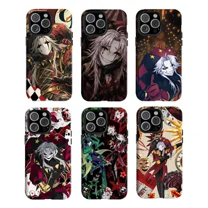 Y-The Freeeak C1rcus White Hair Jester J0ker Phone Case,Having good protective properties,for iPhone 16 15 14 13 12 11 17Pro Max,for Samsung S25 S24 S23 S22 Ultra,Protective Cover,give her/him a gift for Christmas and Th