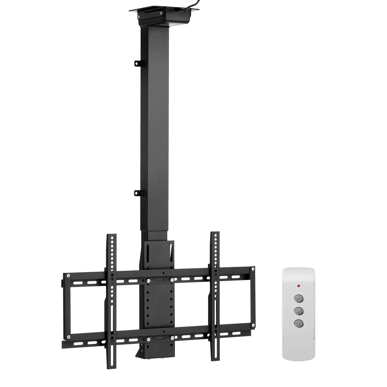 【toolupgrade】VEVOR Motorized Ceiling TV Mount, TV Wall Mount for 32 to 55 Inch TV, Electric Adjustable Ceiling TV Mount, Motorized Flip Down TV Mount Bracket with Max VESA 24x 16 in, Fits TVs Up to 120 lbs