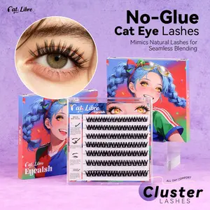 Self-Adhesive False Eyelashes, Dense Voluminous European Style, Reusable Without Glue, 84 Pairs, Perfect for Daily Use, Parties, Sports Events