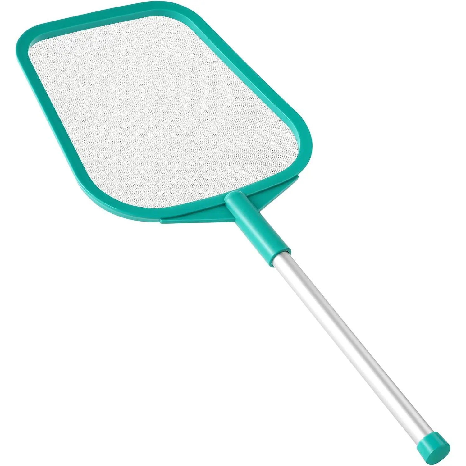 Pool Skimmer - Pool Net with Pole, with Solid Plastic Frame, 11.2" x 26.4" | Pool Skimmer Net with Fine Mesh Net, Hot Tub Skimmer Net, Sturdy & Handy Pole