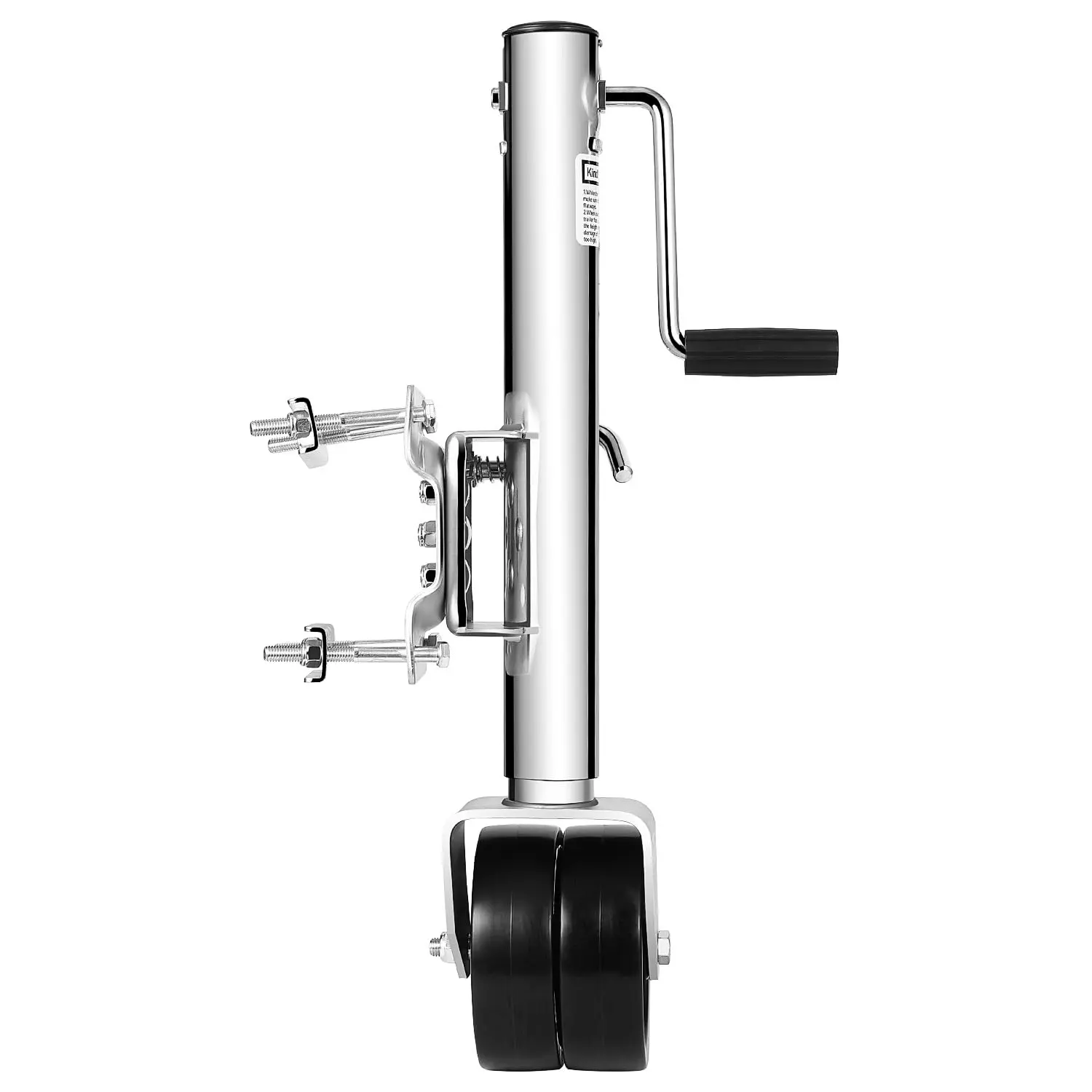 GARVEE1500 lbs Boat Trailer Jack with 6 Inch Dual Wheel, Heavy Duty Swivel Trailer Jack 13 inches Lift, Zinc-Plated Finish for Boat, RV, Trailer, Camper
