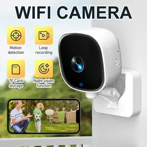 Indoor security camera, WiFi indoor security camera, home security camera, motion detection and alert, two-way audio, dual storage options, easy installation, human and motion detection, 24/7 recording to ensure the safety of homes and apartments