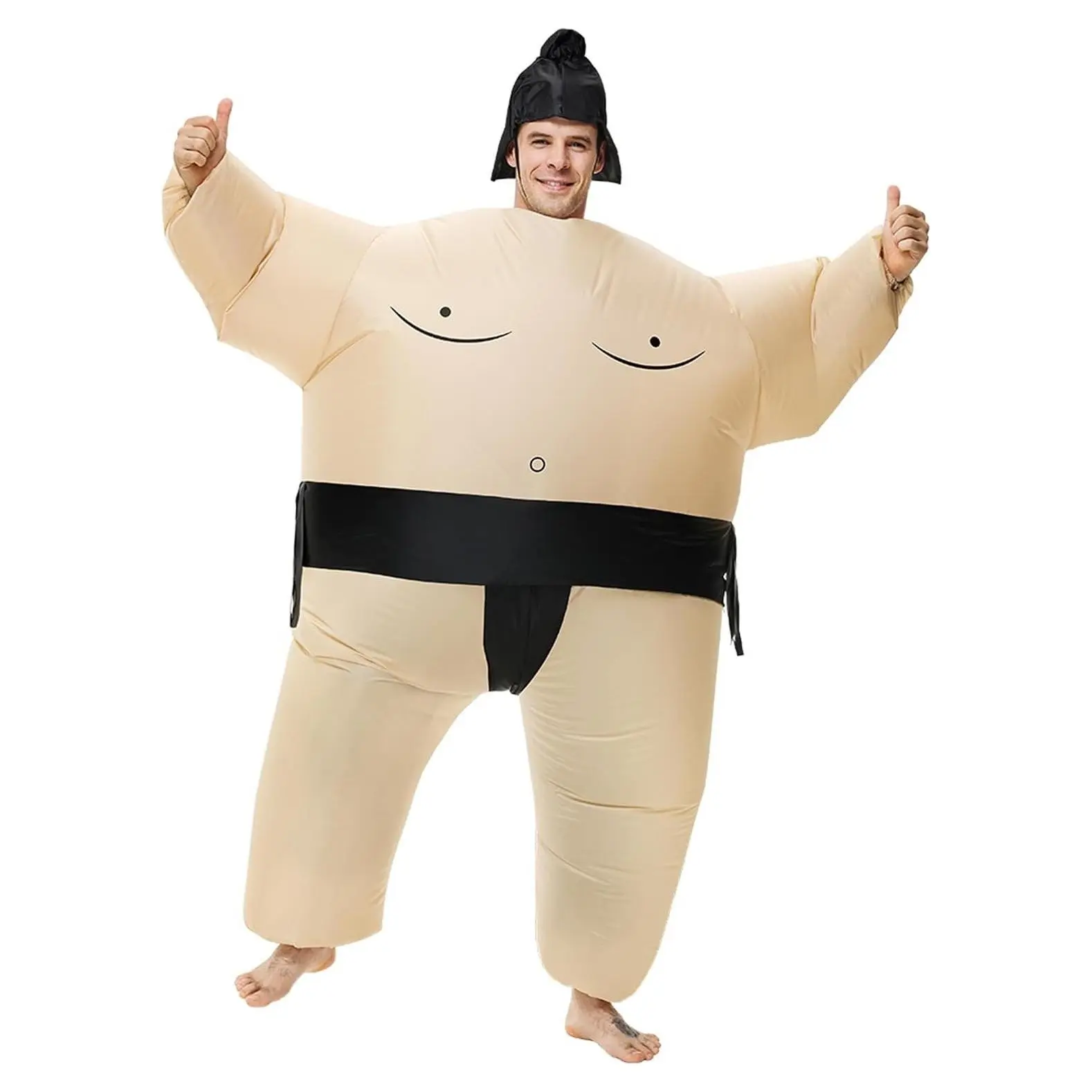 Inflatable Sumo Wrestling Suit for Adults, Blow Up Halloween Costume for Men and WomenGift