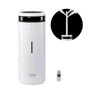【DealsForYouDays】VEVOR Humidifier for Home Large Room, Commercial Humidifier for Whole House 1291.7 sq ft, 16L Water Tank Night Light 12h Timer Auto Shut-Off, Greenhouse, Commercial Branch Tube w/ 360 Nozzle