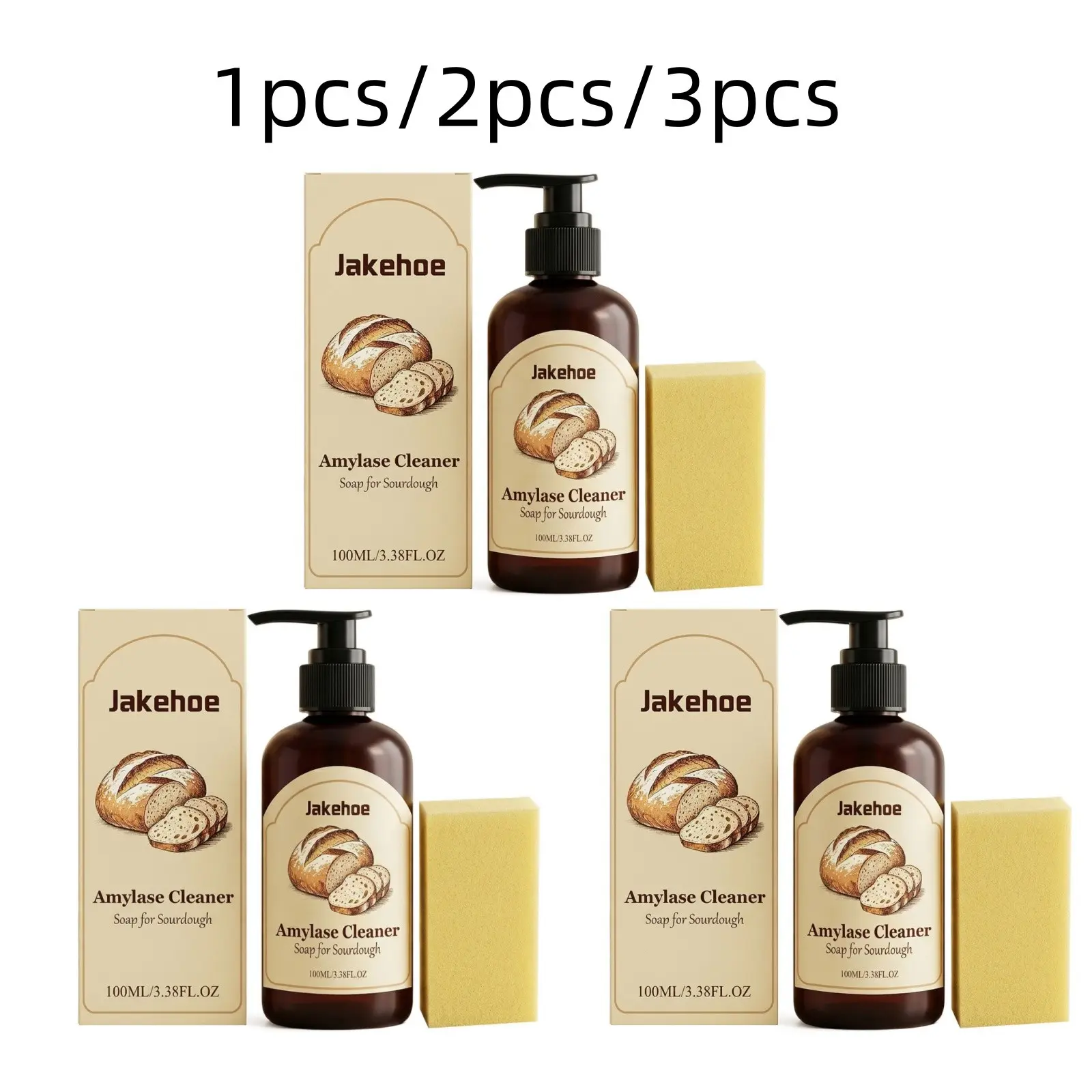 Dough Dissolver (100ML/100ML*2/100ML*3), Removes Dough Residue, Cleans Kitchen Utensils, Brightening Cleaner for Kitchen Tools