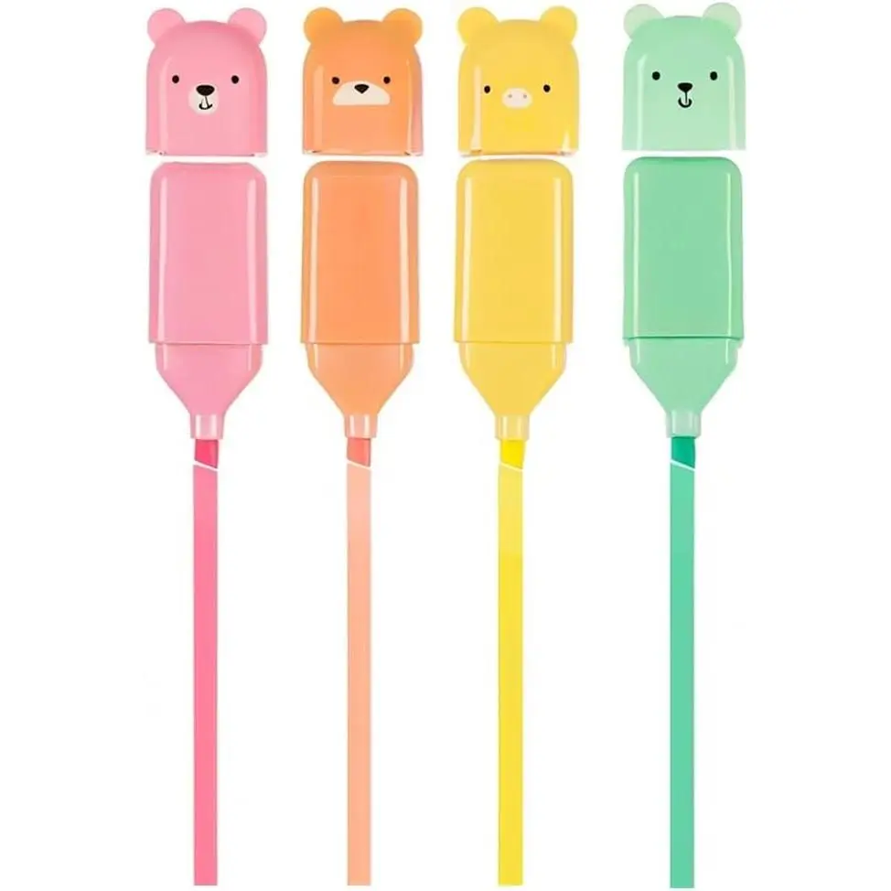 4 count Mini  Highlighters, Macaron Colors, Mini Pens for School, Office | Chisel Tip, Cute  Shape, Mini Size, Fluent Cute Pens Gifts for Writing, Study, Note Taking, Journaling, Drawing, Art