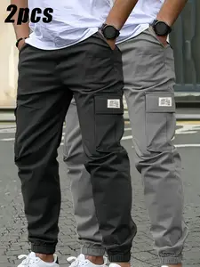 Men's 2-Pack Work Pants, Ultimate Comfort, Multi-Functional Work Style, Ideal for Outdoor Activities and Casual Outing