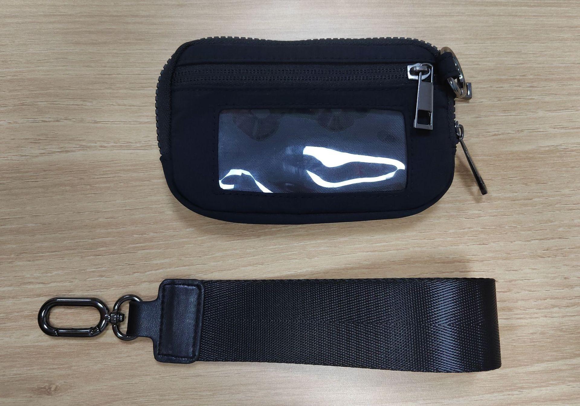 Women's Chic Waterproof Nylon Wristlet - Multi-Functional Coin/Card Pouch | Keychain & Secure Zipper | Compact Everyday Essential