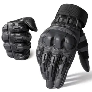Tactical Gloves Sports Protective Gloves Full Finger Highly Sensitive Touch Screen PU Leather Breathable Anti-Slip Outdoor Protective Gear for Working Hiking Outdoor Gloves